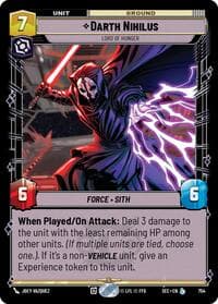 Darth Nihilus - Lord of Hunger (Foil) - Secrets of Power - Star Wars: Unlimited card