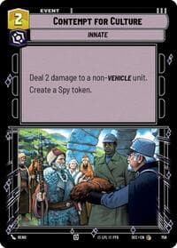 Contempt for Culture (Foil) - Secrets of Power - Star Wars: Unlimited card