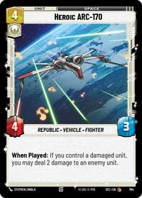 Heroic ARC-170 (Foil) - Secrets of Power - Star Wars: Unlimited card