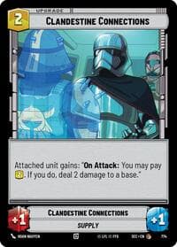 Clandestine Connections (Foil) - Secrets of Power - Star Wars: Unlimited card