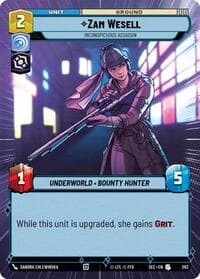 Zam Wesell - Inconspicuous Assassin (Hyperspace) - Secrets of Power - Star Wars: Unlimited card