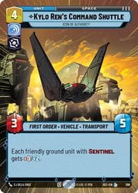 Kylo Ren's Command Shuttle - Icon of Authority (Hyperspace) - Secrets of Power - Star Wars: Unlimited card