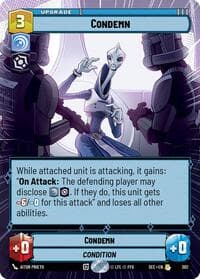 Condemn (Hyperspace) - Secrets of Power - Star Wars: Unlimited card