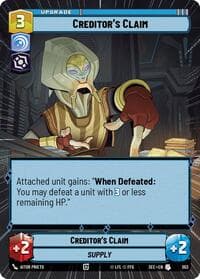 Creditor's Claim (Hyperspace) - Secrets of Power - Star Wars: Unlimited card