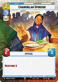 Chandrilan Sponsor (Hyperspace) - Secrets of Power - Star Wars: Unlimited card