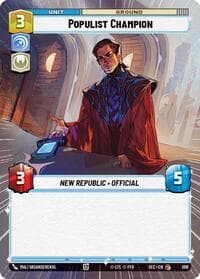 Populist Champion (Hyperspace) - Secrets of Power - Star Wars: Unlimited card