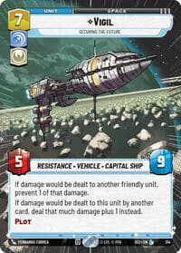 Vigil - Securing the Future (Hyperspace) - Secrets of Power - Star Wars: Unlimited card