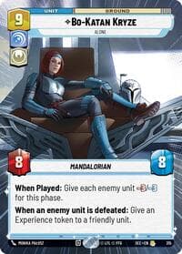 Bo-Katan Kryze - Alone (Hyperspace) - Secrets of Power - Star Wars: Unlimited card