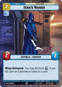 Senate Warden (Hyperspace) - Secrets of Power - Star Wars: Unlimited card