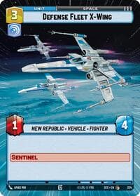 Defense Fleet X-Wing (Hyperspace) - Secrets of Power - Star Wars: Unlimited card