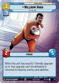 Willrow Hood - On the Run (Hyperspace) - Secrets of Power - Star Wars: Unlimited card