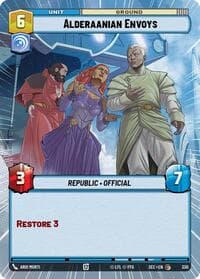 Alderaanian Envoys (Hyperspace) - Secrets of Power - Star Wars: Unlimited card
