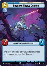 Umbaran Mobile Cannon (Hyperspace) - Secrets of Power - Star Wars: Unlimited card
