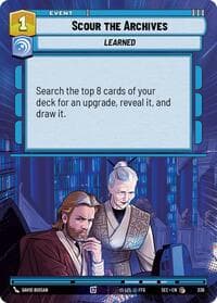 Scour the Archives (Hyperspace) - Secrets of Power - Star Wars: Unlimited card