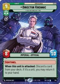 Director Krennic - I Lose Nothing But Time (Hyperspace) - Secrets of Power - Star Wars: Unlimited card