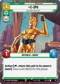 C-3PO - Anything I Might Do? (Hyperspace) - Secrets of Power - Star Wars: Unlimited card