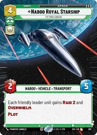 Naboo Royal Starship - Fit For A Queen (Hyperspace) - Secrets of Power - Star Wars: Unlimited card