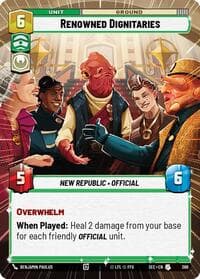 Renowned Dignitaries (Hyperspace) - Secrets of Power - Star Wars: Unlimited card