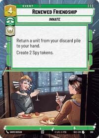 Renewed Friendship (Hyperspace) - Secrets of Power - Star Wars: Unlimited card