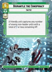 Dismantle the Conspiracy (Hyperspace) - Secrets of Power - Star Wars: Unlimited card