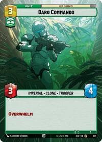 Daro Commando (Hyperspace) - Secrets of Power - Star Wars: Unlimited card