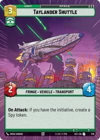 Taylander Shuttle (Hyperspace) - Secrets of Power - Star Wars: Unlimited card