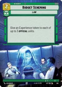 Budget Scheming (Hyperspace) - Secrets of Power - Star Wars: Unlimited card