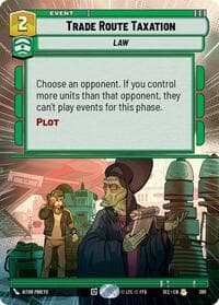 Trade Route Taxation (Hyperspace) - Secrets of Power - Star Wars: Unlimited card
