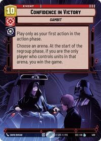 Confidence in Victory (Hyperspace) - Secrets of Power - Star Wars: Unlimited card