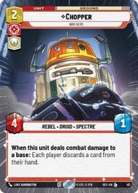 Chopper - War Hero (Hyperspace) - Secrets of Power - Star Wars: Unlimited card