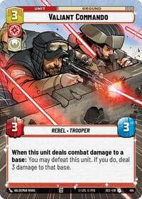 Valiant Commando (Hyperspace) - Secrets of Power - Star Wars: Unlimited card