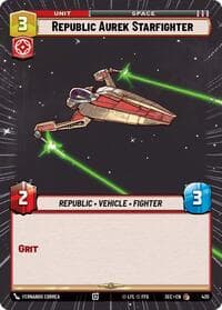 Republic Aurek Starfighter (Hyperspace) - Secrets of Power - Star Wars: Unlimited card