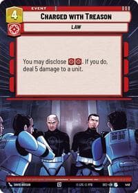 Charged with Treason (Hyperspace) - Secrets of Power - Star Wars: Unlimited card