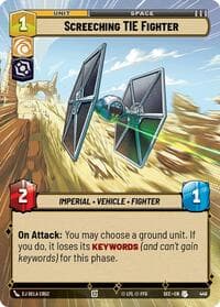 Screeching TIE Fighter (Hyperspace) - Secrets of Power - Star Wars: Unlimited card