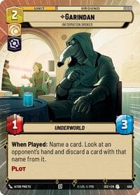 Garindan - Information Broker (Hyperspace) - Secrets of Power - Star Wars: Unlimited card