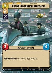 Trade Federation Delegates (Hyperspace) - Secrets of Power - Star Wars: Unlimited card
