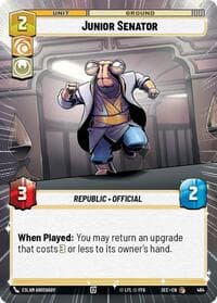 Junior Senator (Hyperspace) - Secrets of Power - Star Wars: Unlimited card