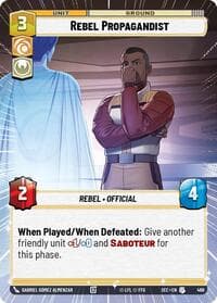 Rebel Propagandist (Hyperspace) - Secrets of Power - Star Wars: Unlimited card