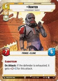 Hunter - Extraordinary Tracker (Hyperspace) - Secrets of Power - Star Wars: Unlimited card