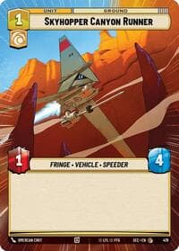 Skyhopper Canyon Runner (Hyperspace) - Secrets of Power - Star Wars: Unlimited card