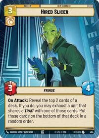 Hired Slicer (Hyperspace) - Secrets of Power - Star Wars: Unlimited card