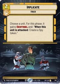 Implicate (Hyperspace) - Secrets of Power - Star Wars: Unlimited card