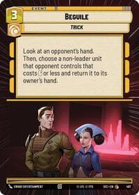 Beguile (Hyperspace) - Secrets of Power - Star Wars: Unlimited card