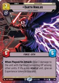 Darth Nihilus - Lord of Hunger (Hyperspace) - Secrets of Power - Star Wars: Unlimited card