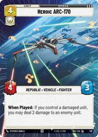 Heroic ARC-170 (Hyperspace) - Secrets of Power - Star Wars: Unlimited card
