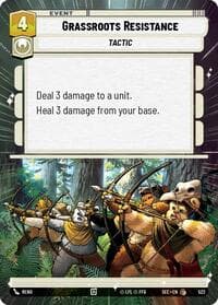 Grassroots Resistance (Hyperspace) - Secrets of Power - Star Wars: Unlimited card