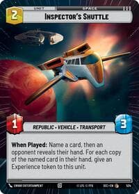 Inspector's Shuttle (Hyperspace) - Secrets of Power - Star Wars: Unlimited card