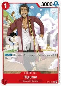 Higuma - Carrying On His Will: 3rd Anniversary Tournament Cards - One Piece Card Game card