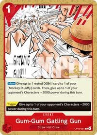 Gum-Gum Gatling Gun - Carrying On His Will: 3rd Anniversary Tournament Cards - One Piece Card Game card