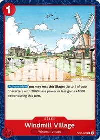Windmill Village - Carrying On His Will: 3rd Anniversary Tournament Cards - One Piece Card Game card